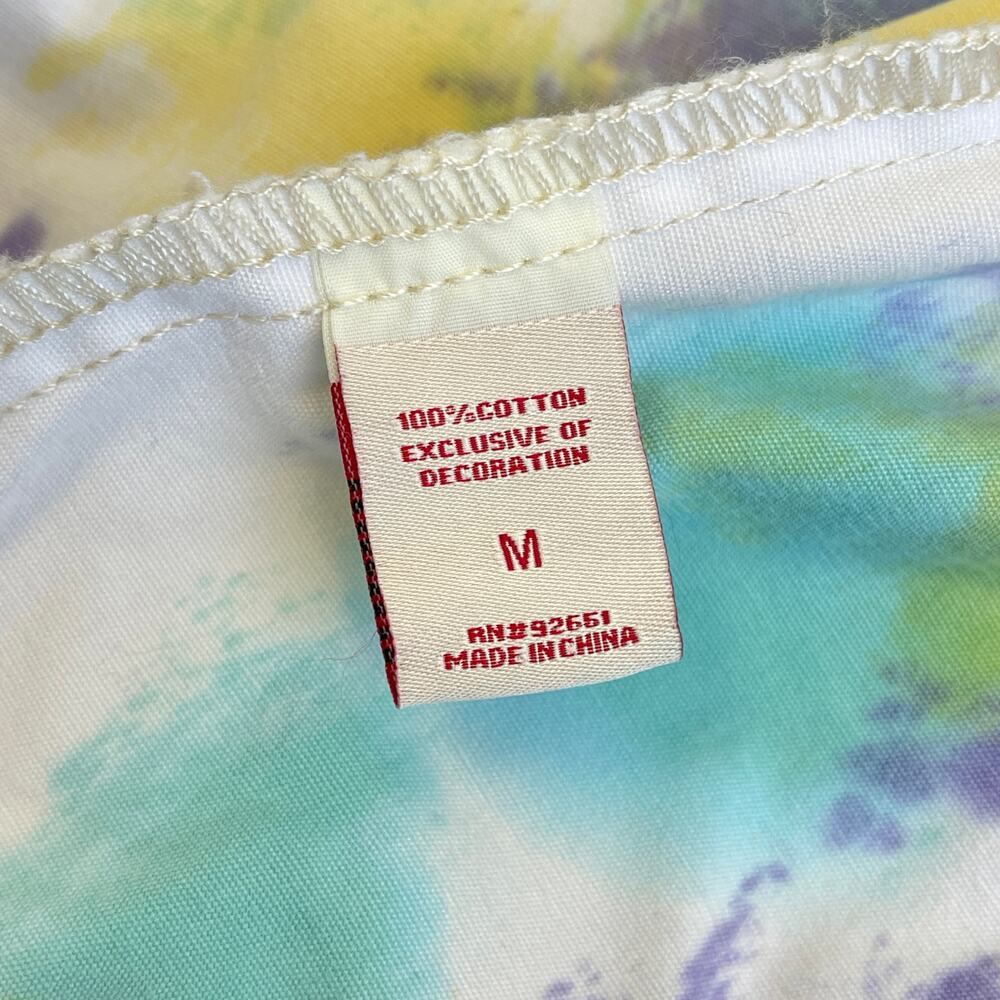 Denim Distillery Heritage America White Button Down Colorful Paint Pattern Shirt - Picture 16 of 16